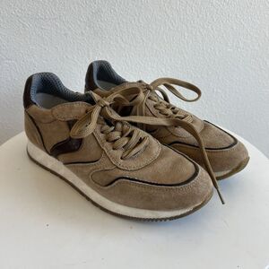 Voile Blanche Women Laced Sneaker Athletic shoes Size 36 EU Brown Suede